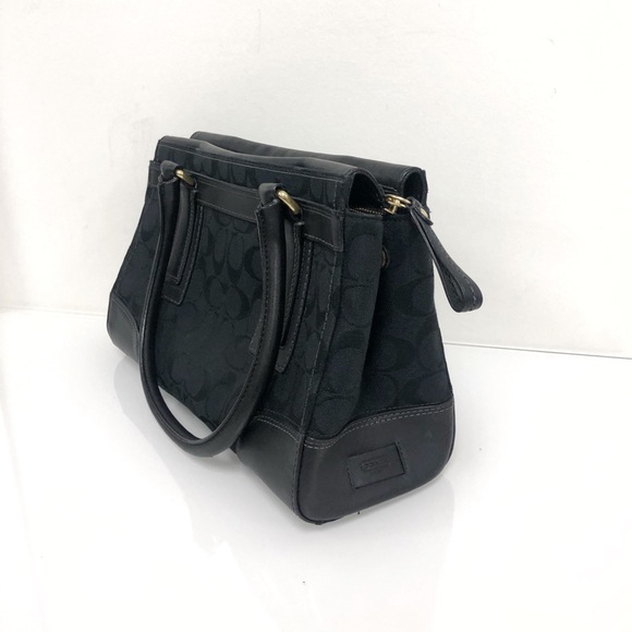 COACH Leather-Trimmed Canvas Monogram Tote Bag - Picture 2 of 4